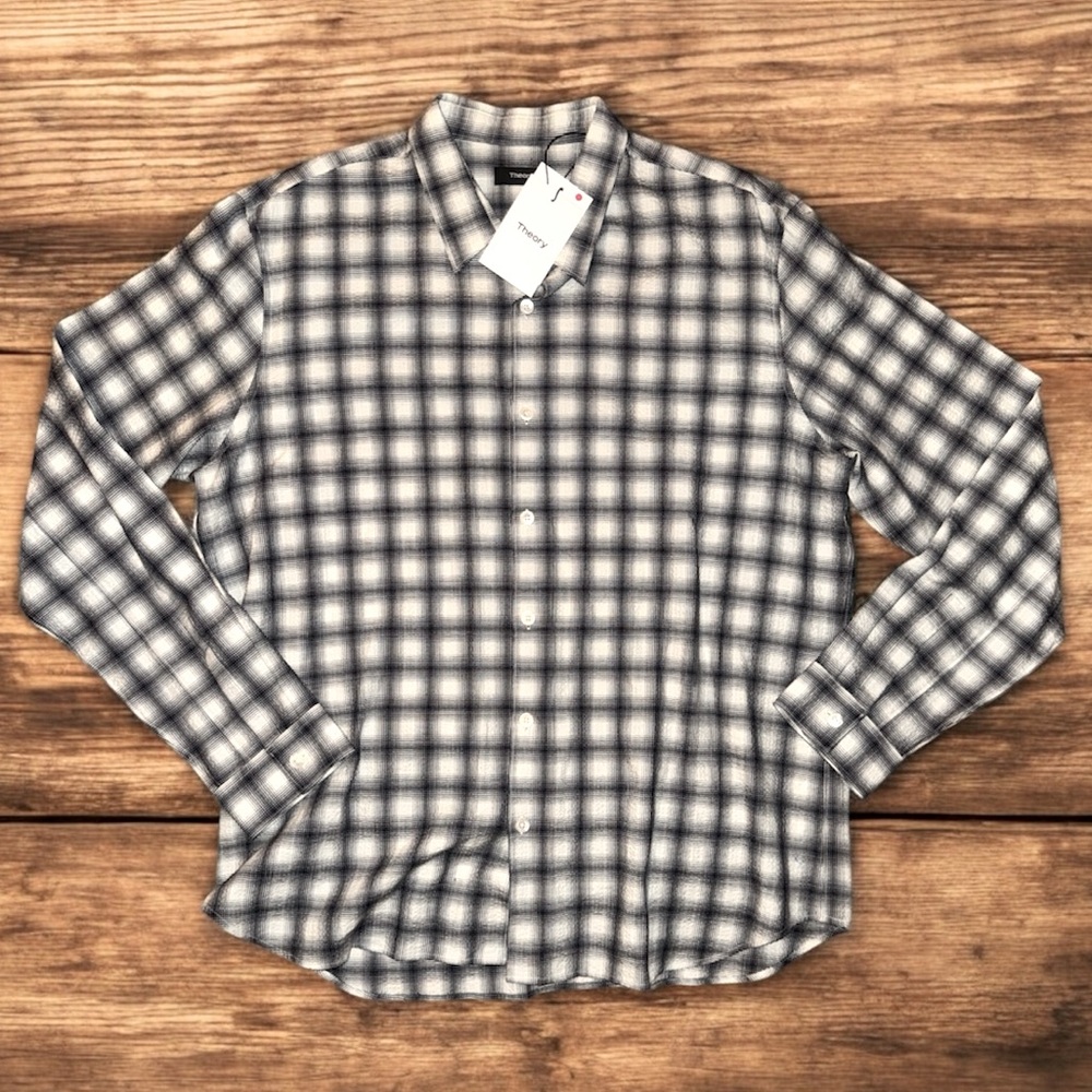 Theory Men's Eclipse Multi
Herringbone Seersucker Size XXL‎